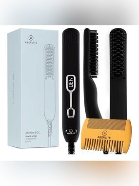 New Aberlite EDC Beard & Hair Straightener for Men